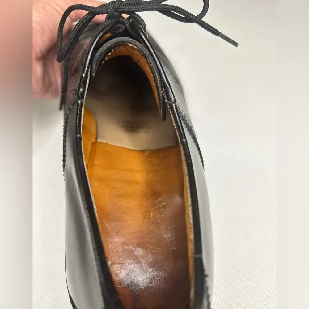 Vintage Sebago Black all leather oxford dress shoes men’s. Size 10.5